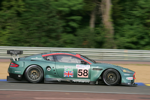 Aston Martin nr58 ging gisteren rond op het asfalt van Le Mans